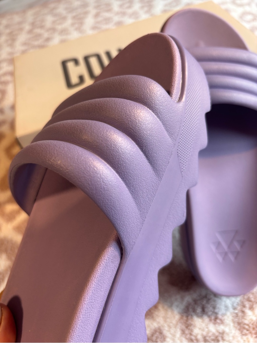 Cougar platform Lavender Women's Slide Sandals